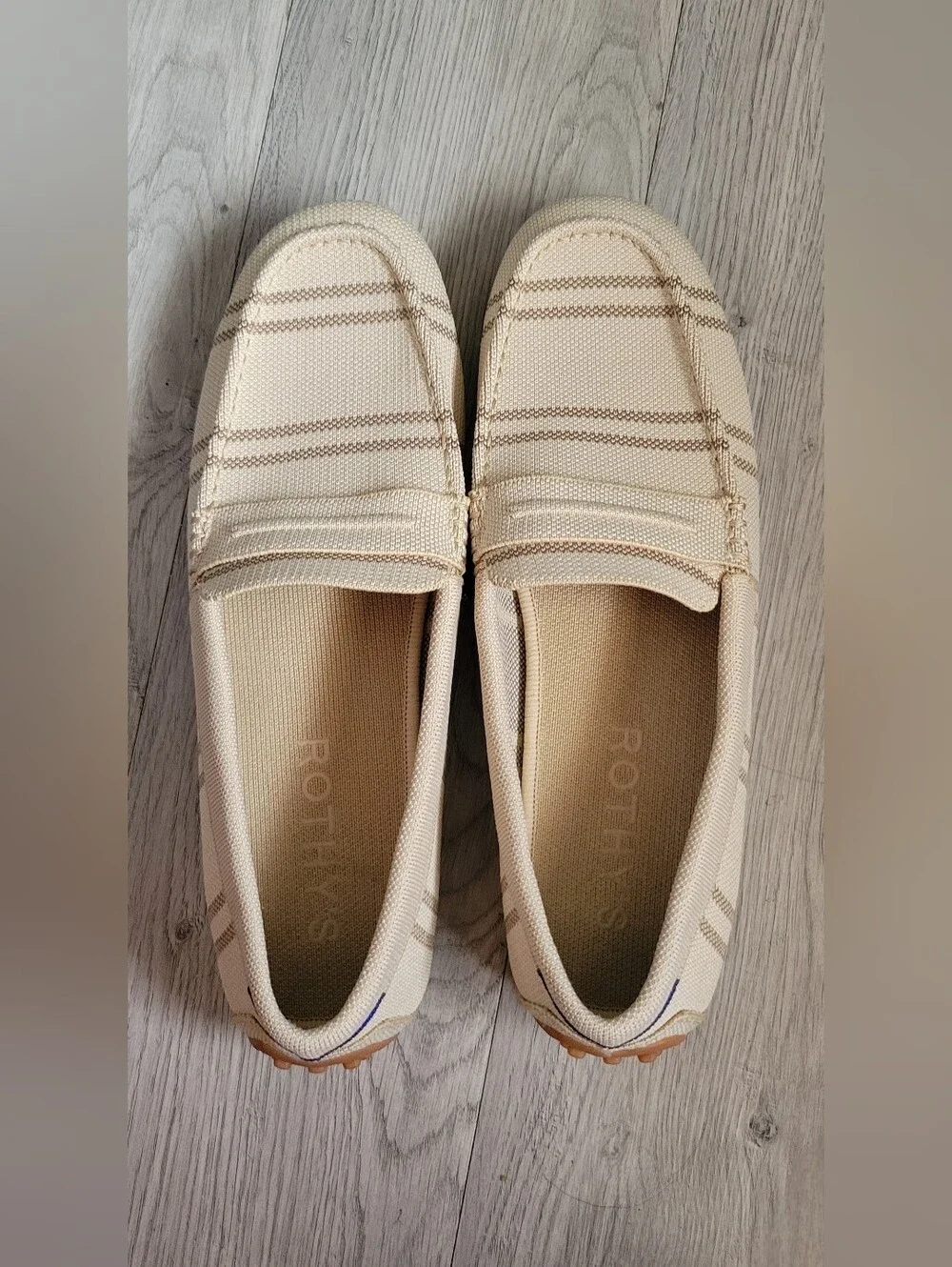 Rothy's The Driver Sandy Shore Tan & Brown Loafers, Women's US 12.5 EU 42.5